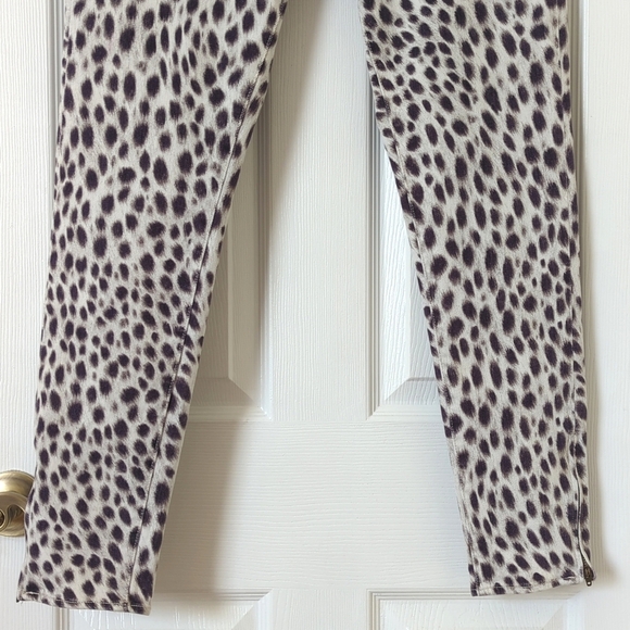 Denim & Supply Ralph Lauren Cheetah Print Mid Rise Ankle Cropped Skinny Jeans 31 - Picture 3 of 16